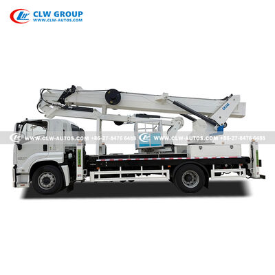 ISUZU GIGA 34-Meter Aerial Work Truck with Dielectrically Insulated Bucket and 360-Degree Continuous Rotation