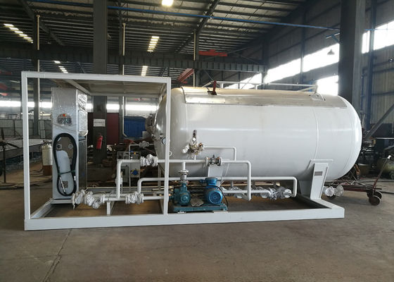 5mt Lpg Skid Station LPG Gas Storage Tank Cylinder Filling With Dispenser Machine