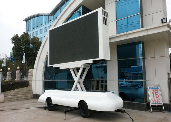 P5 P6 LED Billboard Truck Road Show Mini Trailer With Lifting LED Screen