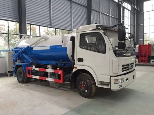 120hp Sewer Jetter Truck , Dongfeng Suction Sewage Truck 8 Ton 8cbm
