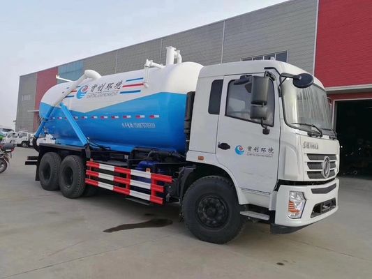 Dongfeng 6X4 18cbm Sewer Vacuum Suction Truck 18 Ton For City / Factory Cleaning