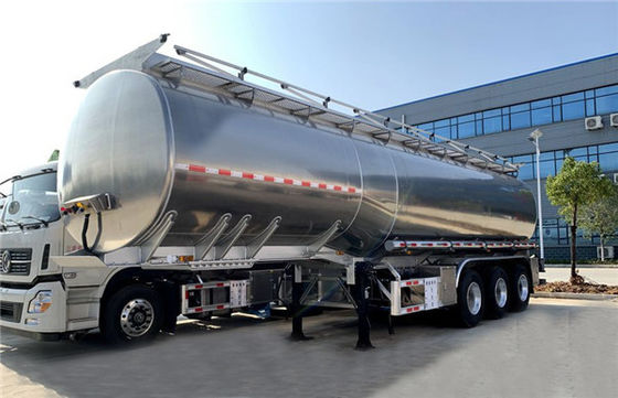 3 Axle 4200Liters Aluminum Alloy Tank Semi Trailer for Oil/Fuel/Diesel/Gasoline/Crude/Water/Milk Tansport
