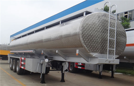 50000 Liters Oil Fuel Delivery Truck Transportation Tank , Fuel Tank Semi Trailer