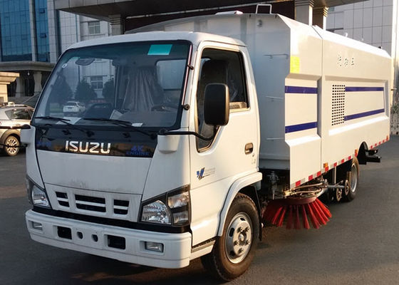 ISUZU 115HP LHD Customized Street Sweeper Vacuum Truck With High Pressure Water Spray