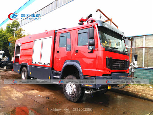 Sinotruk Howo 4X4 Offroad Fire Rescue Truck With Diesel Engine