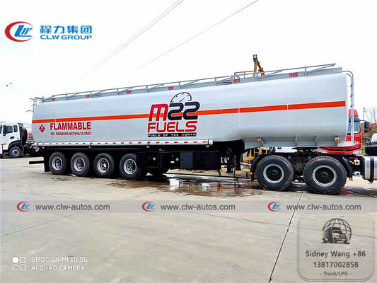 4 Axle 60000L Carbon Steel Q235 Fuel Tanker Truck