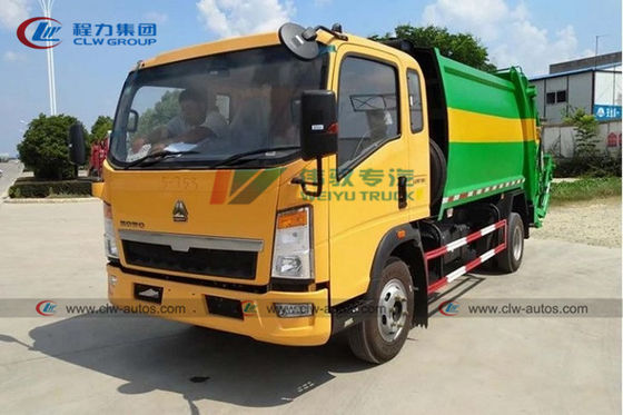 Factory Price Howo 5m3 Rear Loader Garbage Truck Compression Garbage Truck Trash Collection Truck