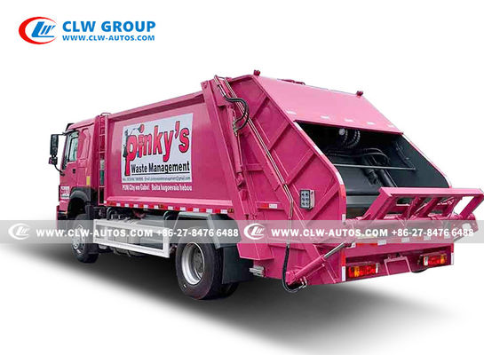 Sinotruk HOWO Sanitation14cbm Heavy Duty Domestic Garbage Truck Rear Loader Compactor Truck