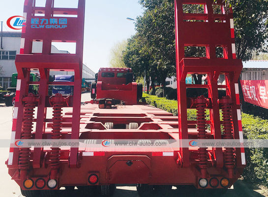 4 Lines 8 Axles Gooseneck Hydraulic Extendable Low Bed Semi Trailer 150 Tons 160T