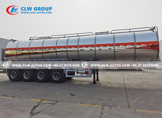 40 CBM Asphalt Transport Semi Trailer Bitumen Emulsion Delivery Tanker