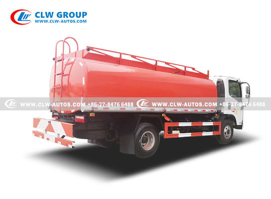 8 Ton FAW Refueling Truck Oil Delivery Tanker Sub-Silo Design With Unloading Oil Pipe