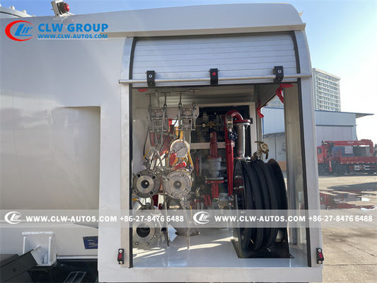 8000L 4T HOWO 4x2 LPG Gas Bobtail Tanker Truck With Dispenser