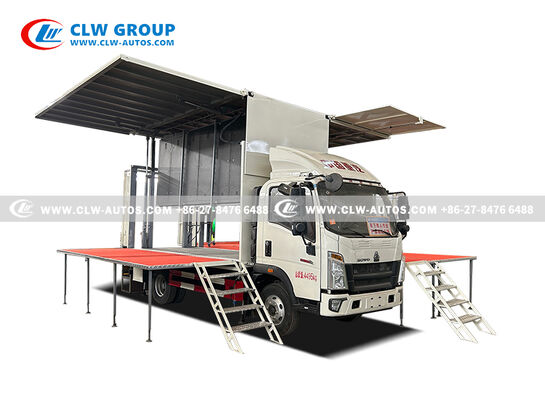 Mobile LED Stage Truck with 4200×2200×2300mm Body Dimensions and 7400×3000mm Deployed Stage Featuring Full Hydraulic Operation