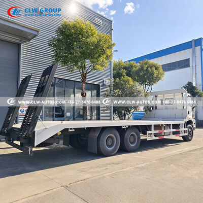 FAW J6P 6x4 Flatbed Truck with 370HP Engine and 35-Ton Load Capacity for Heavy-Duty Machinery Transport