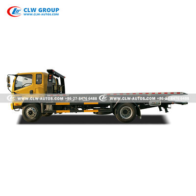FAW 160HP Wrecker Tow Truck with Yuchai Diesel Engine and One-to-One Recovery System for Roadside Assistance