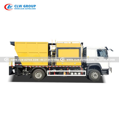 Sinotruk HOWO 4x2 Synchronous Chip Sealer with PLC Control and Large Insulated Asphalt Tank for Durable Pavement Preservation