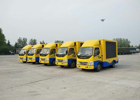 Full Color SMD Screen Mobile Led Display Truck , Scrolling Mobile Advertising Truck
