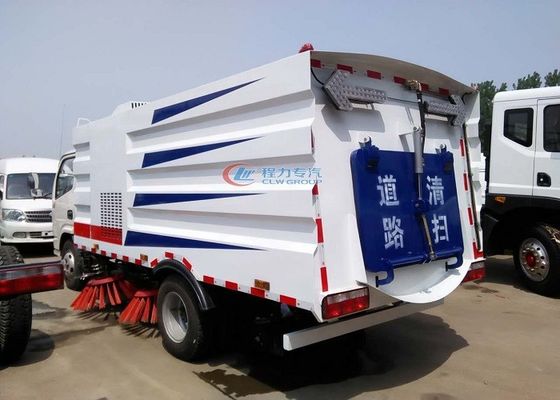 95HP Dongfeng 4X2 Street Sweeper Vacuum Truck , 5CBM City Street Sweeper Truck