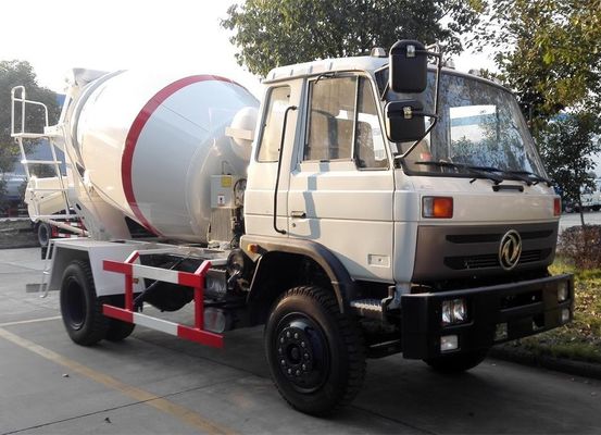 Self Loading Ready Mix Concrete Mixer Trucks Dongfeng Cummins Mobile Concrete Mixer Truck