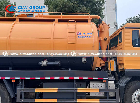 18m³ Combination Sewer Cleaning Truck with 3,500 psi High-Pressure Jetting and ≥8m Vacuum Suction Depth for Municipal Use