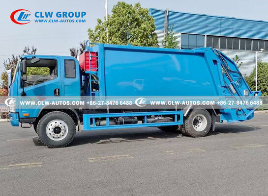 FAW 4x2 14m³ Compactor Garbage Truck – Rear-Loading Waste Compactor with Q345 Steel Body & PLC Hydraulic Control