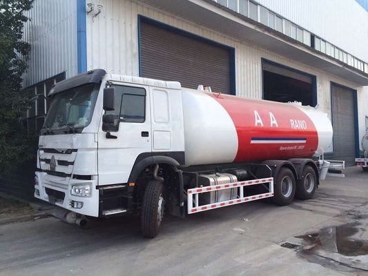 High Capacity LPG Gas Tanker Truck Howo 20000L 10 Ton Customized Color