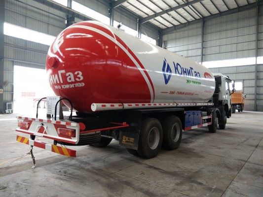 Sinotruk LP Gas Transport Truck , 34.5cbm Howo 15mt 18ton Propane Service Truck