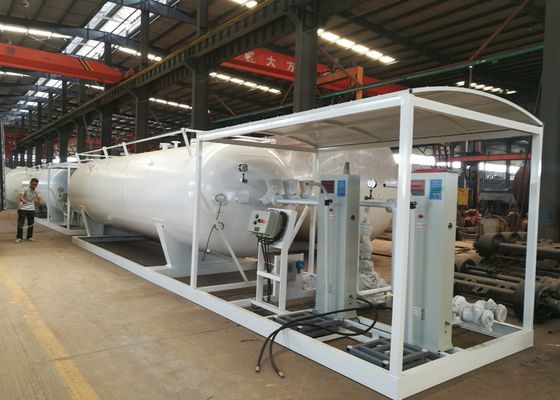 Large Capacity Mobile Lpg Filling Station , 10 Tons Bulk Propane Storage Tanks