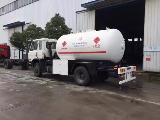 10000 Liter 5 MT Dongfeng LPG Gas Tanker Truck Fuel Delivery Tanker For Butan Gas Delivery / Refilling