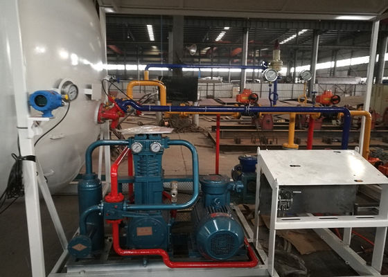 LPG Skid Propane Fueling Stations , Carbon Steel Q345R Lpg Service Stations Tank