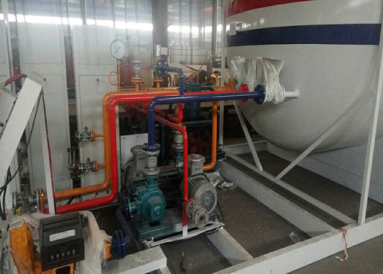 LPG Skid Propane Fueling Stations , Carbon Steel Q345R Lpg Service Stations Tank