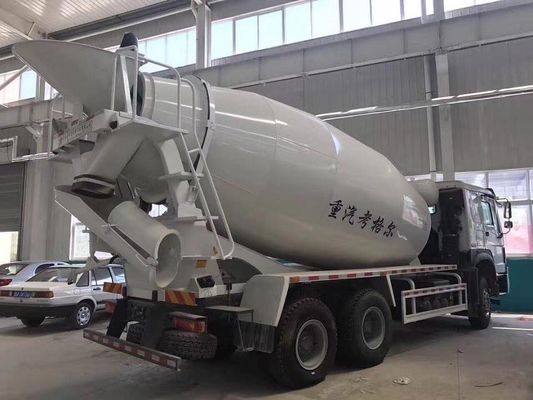 9 Cubic Meters Ready Mix Concrete Mixer Trucks , Concrete Mixing Transport Trucks