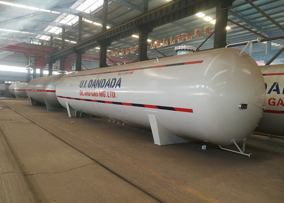 Q345R Steel 50 Tons Propane Storage Tanks For LPG Cooking Gas Station Plant
