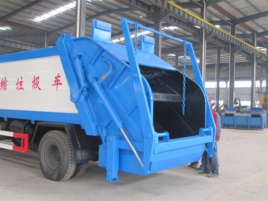 Rear Swing Arm Loading Compact Garbage Truck 8 Ton 10m3 Automatic Operation
