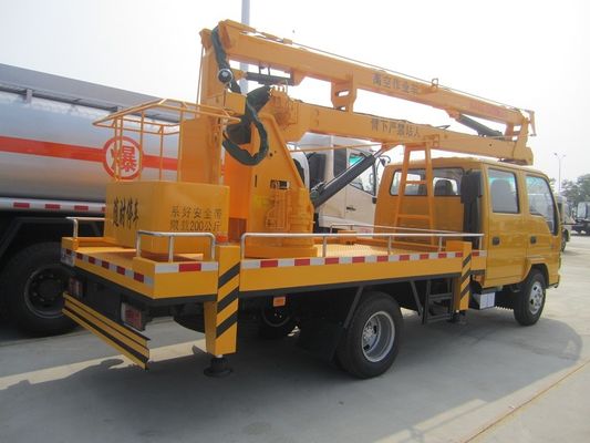ISUZU Double Row Aerial Lift Truck 130hp 16 Meters Hydraulic Platform Truck