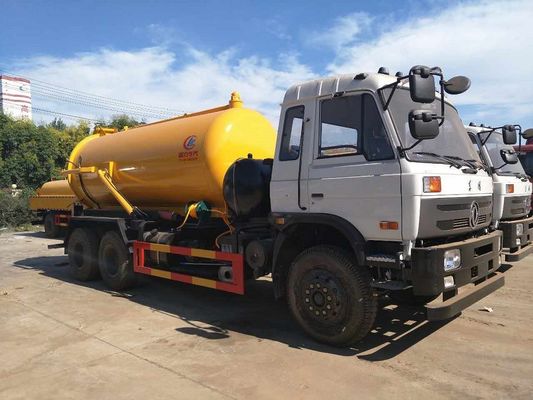 Septic Vacuum Suction Truck 210hp 10 Wheel 16cbm With Hydraulic Control System