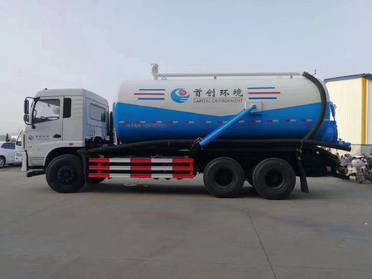 Dongfeng 6X4 18cbm Sewer Vacuum Suction Truck 18 Ton For City / Factory Cleaning