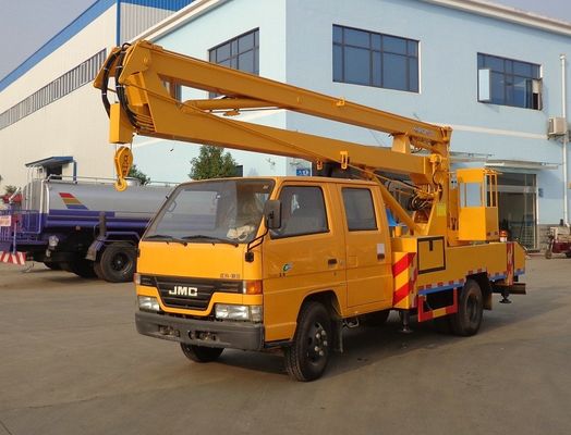 High Altitude Operation Aerial Truck Equipment , JMC 14 Meters Elevating Platform Truck