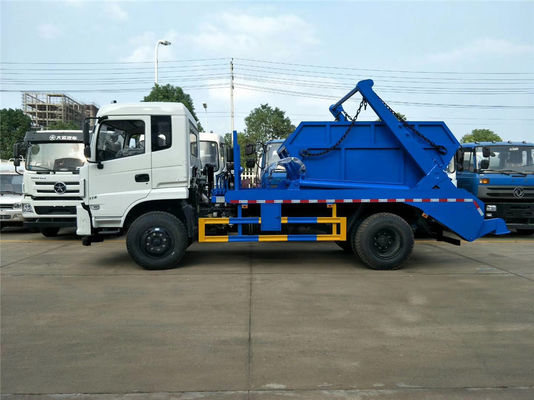 Municipal Rubbish Collection Truck , 10 Tons Dongfeng Swing Arm Garbage Disposal Truck
