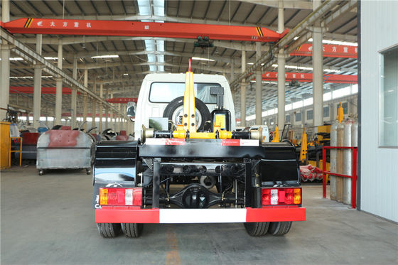 Forland Roll On Roll Off Garbage Dump Truck , 3 Ton Small 3cbm Hook Bin Truck