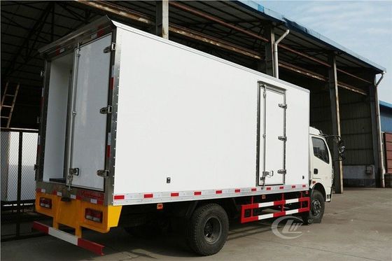 Insulation Refrigerated Box Truck 4t Dongfeng 80mm Interbed Thickness