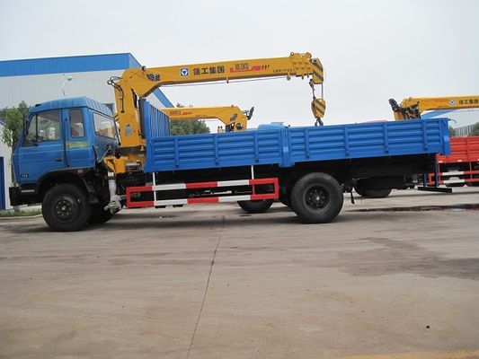 6 Wheel Truck Mounted Hydraulic Crane , 5 Tons XCMG Powerful Truck Mounted Knuckle Boom Cranes