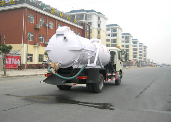 12CBM Vvacuum Cleaner Truck , 10 Tons / 12 Tons Foton 4 X 2 Sewage Suction Tanker Truck