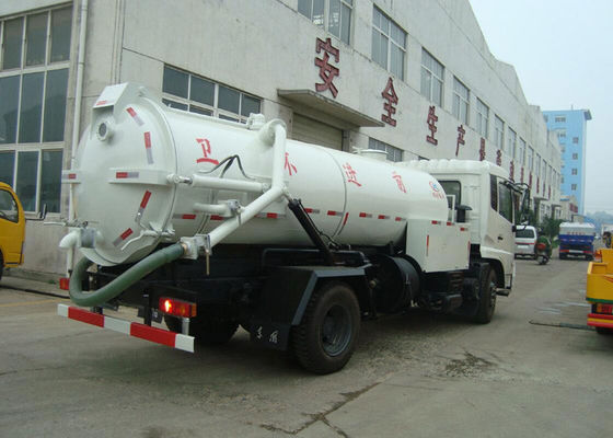 High Pressure Vacuum Suction Truck With 6cbm Water Tanker 6cbm Sewage Tanker