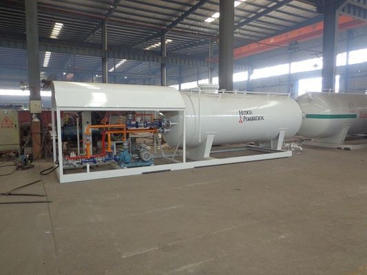 5 Tons Propane Storage Tanks , Factory Assembly Station Lpg Storage Tank With Scale