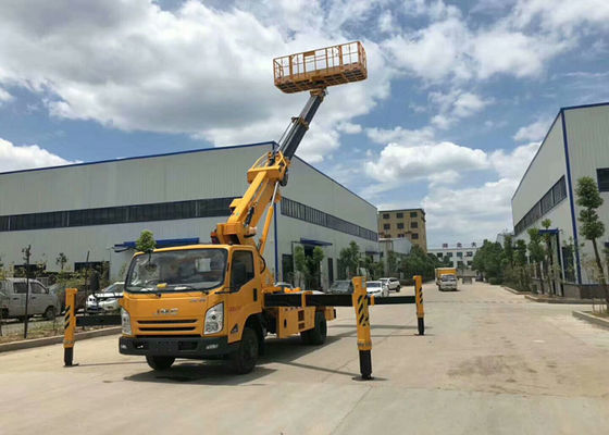 Automatic 12m Cherry Picker Aerial Lift Truck Electronical Controlled Lifting