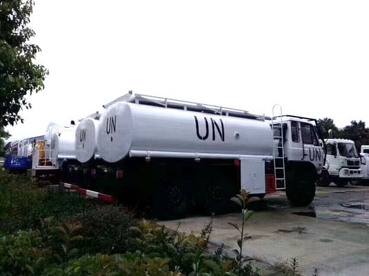 6 X 6 Diesel Refueling Truck , 10CBM 12CBM Fuel Transport Trucks Customized Painting