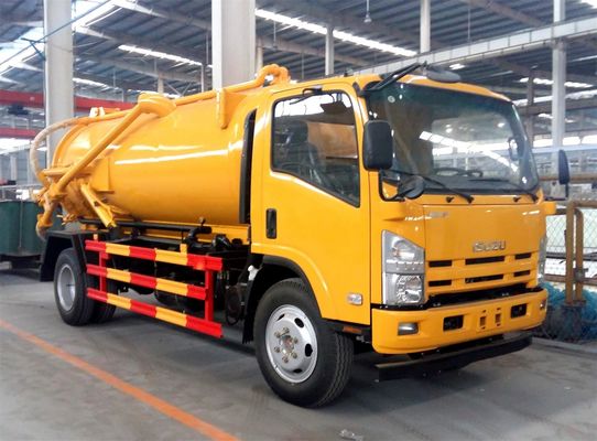 ISUZU 10,000 Liter Sewage Vacuum Suction Truck For City Sewage Cleaning