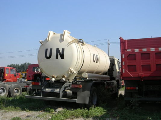Full Driving 12 Wheel UN Sewage Tanker Truck With Self Dumping System 10m3 To 12m3