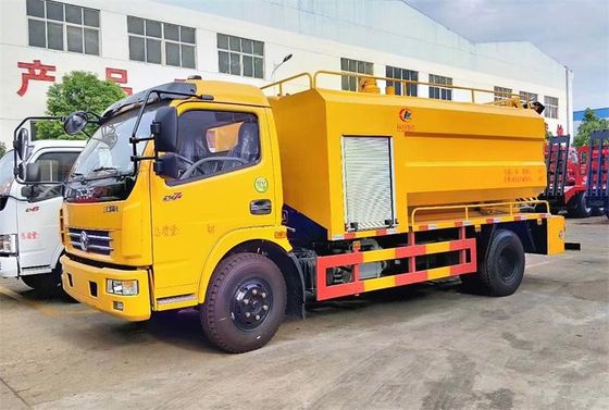 Combined Jetting & Vacuum Sewage Suction Truck For Sewer Cleaning High Pressure